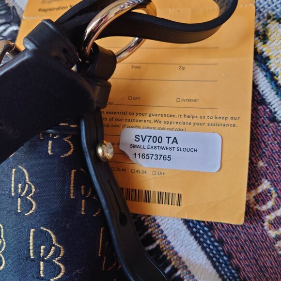 Dooney & Bourke Signature Small East West Slouch - Picture 12 of 13